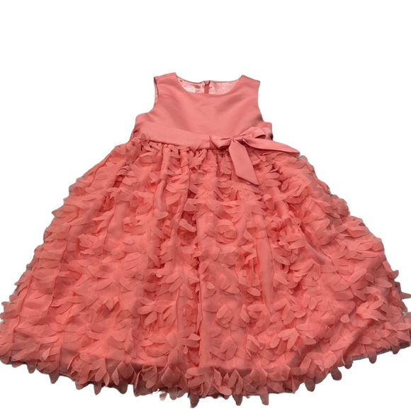 American Princess | formal coral party dress with built in tulle petticoat - Picture 1 of 16